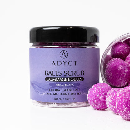 Scrub Balls Musc Blanc